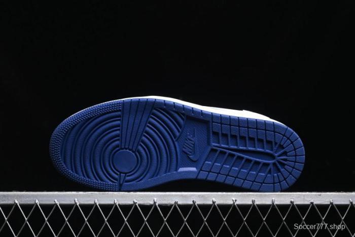 Nike Travis Scott x Fragment Design x Air Jordan 1 Low OG SP AJ1 Stussy Collaboration - Black Blue Line Low Top Casual Sneakers - SJ2068-113