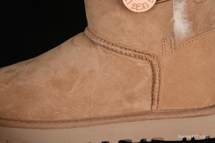 UGG Official Classic Button Sheepskin Snow Boots - 1016226 Chestnut