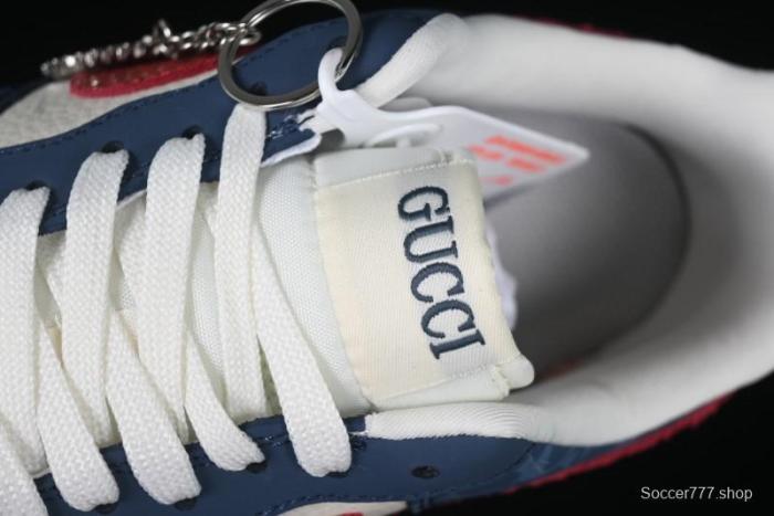 Nike Air Force 1 '07 Low Gucci Collaboration Snake Pattern Red Swoosh Casual Sneakers - DF0188-039