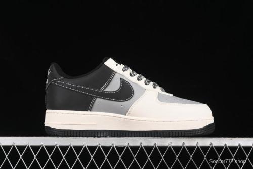Nike Air Force 1 '07 Low Bape Collaboration - Beige Grey Black Low-Top Casual Sneakers BB6566-209