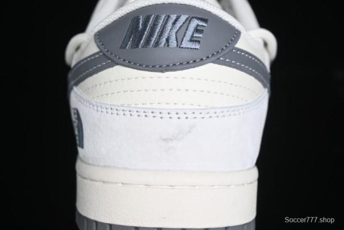 Nike SB Dunk Low The North Face Supreme Collaboration Strap Patch Grey Hook Low-Top Casual Skate Shoes - YX5066-253
