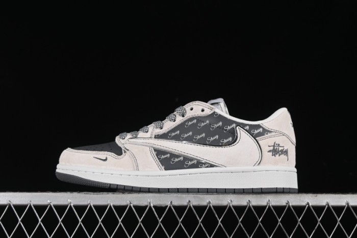 Nike Travis Scott x Fragment Design x Air Jordan 1 Low OG SP AJ1 Retro Sneakers - XZ3398-002