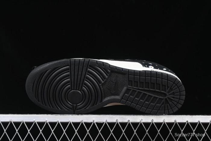 Nike SB Dunk Low Lightning Collaboration Daisy Black Check Anniversary Customized Low-Top Casual Sneakers - DJ2024-069