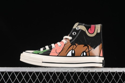 Converse Chuck Taylor All Star 1970s High Top Canvas Sneakers with Tom and Jerry Design - A15110C