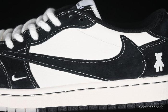 Nike Travis Scott x Fragment Design x Air Jordan 1 Low OG SP AJ1 Collaboration Sneakers - SJ2086-138