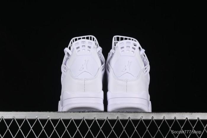 Nike Air Jordan 4 Retro Basketball Shoes with Net Design - FV7251-107