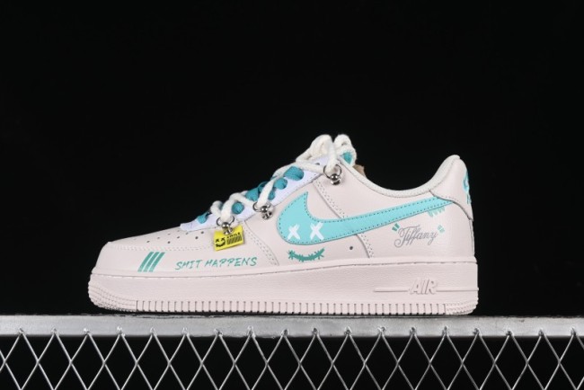 Nike Air Force 1'07 Low  Keep Smile  Casual Lace-Up Sneakers - DZ1328-112