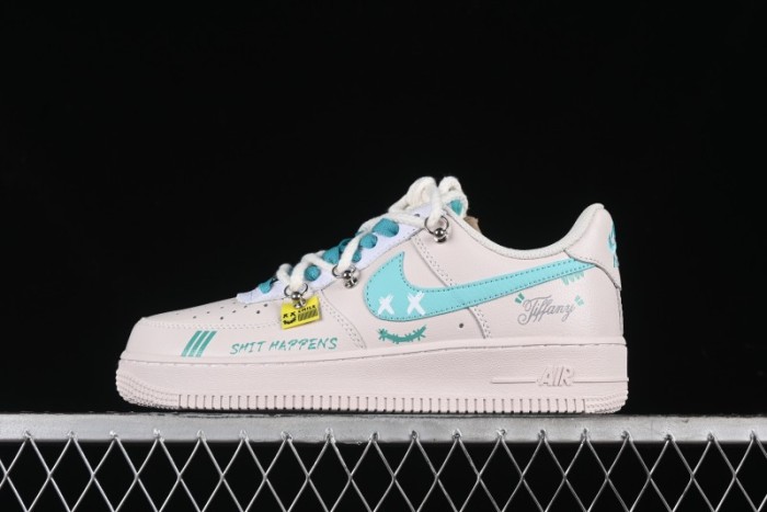 Nike Air Force 1'07 Low  Keep Smile  Casual Lace-Up Sneakers - DZ1328-112