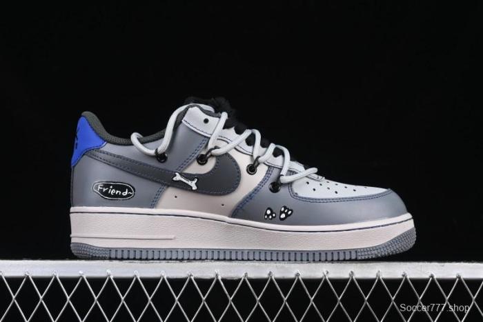 Nike Air Force 1 '07 Low British Blue Cat Casual Lace-Up Sneakers - KS6896-333