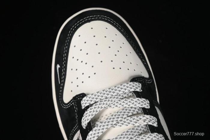 Nike SB Dunk Low Stussy Collaboration - Black Wukong Anniversary High-End Custom Low-Top Casual Sneakers - XX2025-555