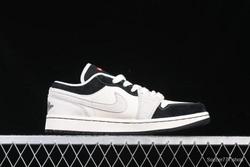 Nike Air Jordan 1 Low Supreme Collaboration Spider Custom High-End Retro Basketball Shoes - XS6086-007
