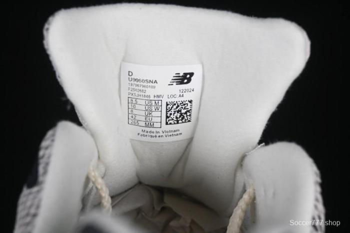 New Balance NB9060 Series Retro Casual Running Shoes with ABZORB Cushioning - U9060SNA