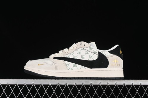 Nike Travis Scott x Fragment Design x Air Jordan 1 Low OG SP AJ1 Retro Sneakers - SJ2068-106