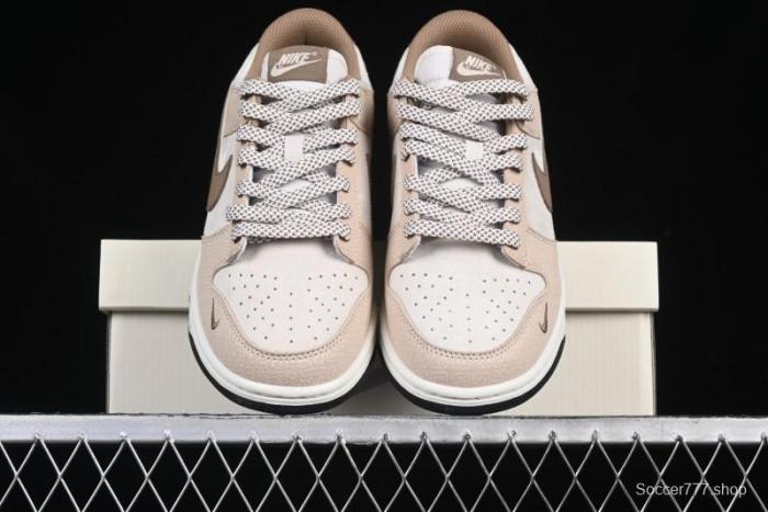 Nike SB Dunk Low Anniversary Edition Dark Swoosh Brown White Custom Low-Top Casual Skate Shoes - DJ2024-071