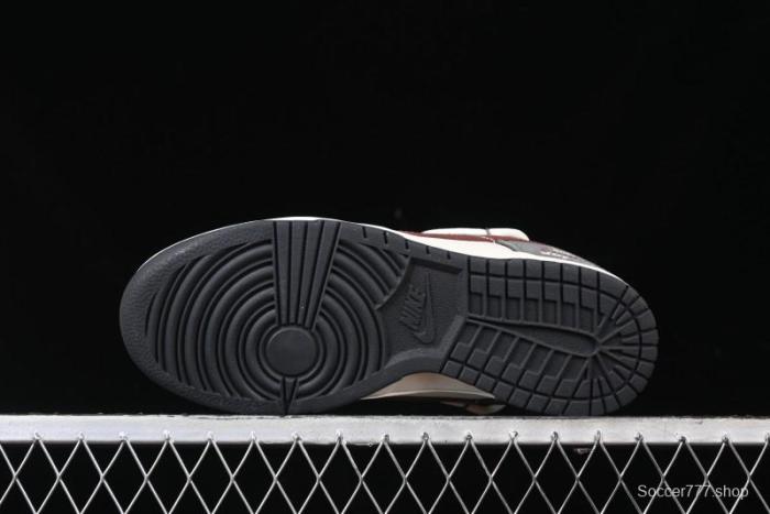 Nike SB Dunk Low Supreme Collaboration - Grey White Red Anniversary Customized Low-Top Casual Sneakers - XS1186-102