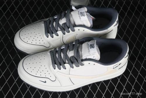 Nike Travis Scott x Fragment Design x Jordan Air Jordan 1 Low OG SP AJ1 UN Collaborative Sneakers - DM7866-018