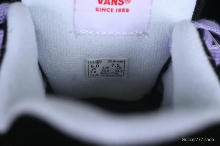 Vans Knu Skool Purple Grape Love Comfortable Fashion Slip-Resistant Wear-Resistant Low-Top Casual Skate Shoes - VN0009QC6BT1