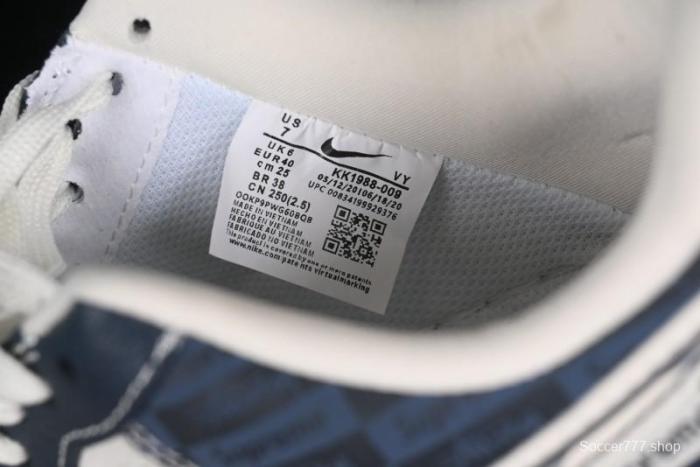 Nike Air Force 1 '07 Low Supreme Casual Sneakers in White-Blue Shadow - KK1988-009