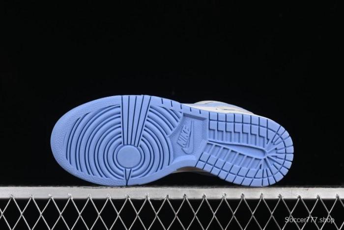 Nike SB Dunk Low Saint Laurent Series - White Grey Blue Swoosh Anniversary High-End Custom Low-Top Casual Sneakers - GF2409-168
