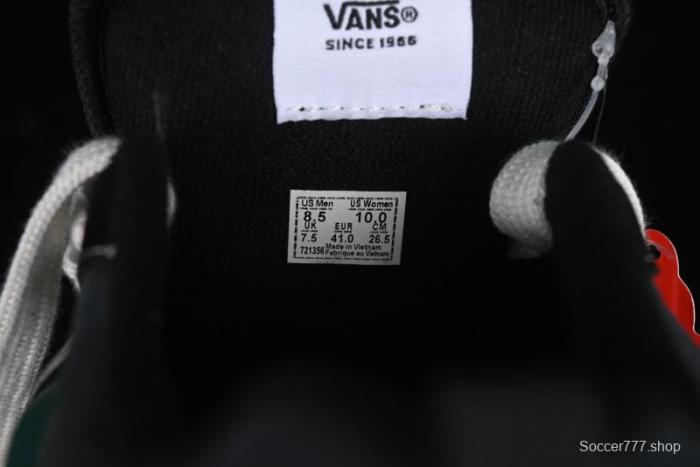 Vans Knu Skool Carbon Grey Black Green Low Top Retro Casual Vulcanized Sneakers - VN000D6CCI2