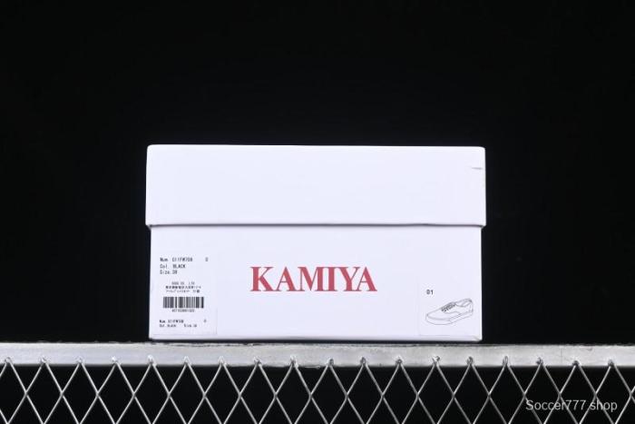 Kamiya Vulcanize Sneaker 23AW High-End Line Mihara Yasuhiro Dissolve Black White Suede Casual Low-Top Canvas Shoes - M.C3