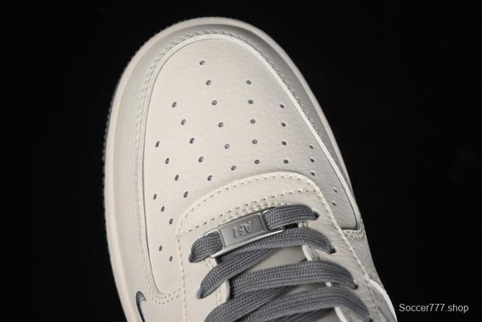 Nike Air Force 1 '07 Low Stussy Collaboration - English Beige Grey Red Low-Top Casual Sneakers - XZ3318-567