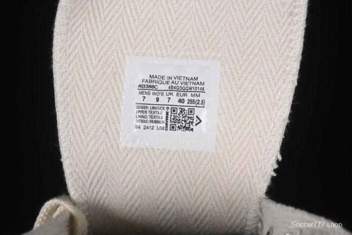 A Ma Maniere x Nike x Converse Chuck 70 High Top Sneakers with Leather and Velvet Swoosh Logo - A13388C