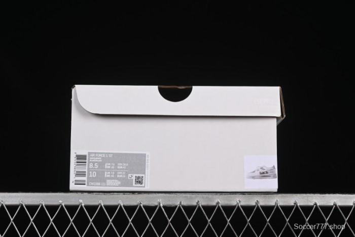 Nike Air Force 1 '07 Low Custom Official Hot Style 2D Theme White Gray Spray Paint Casual Sneakers - CW2288-111