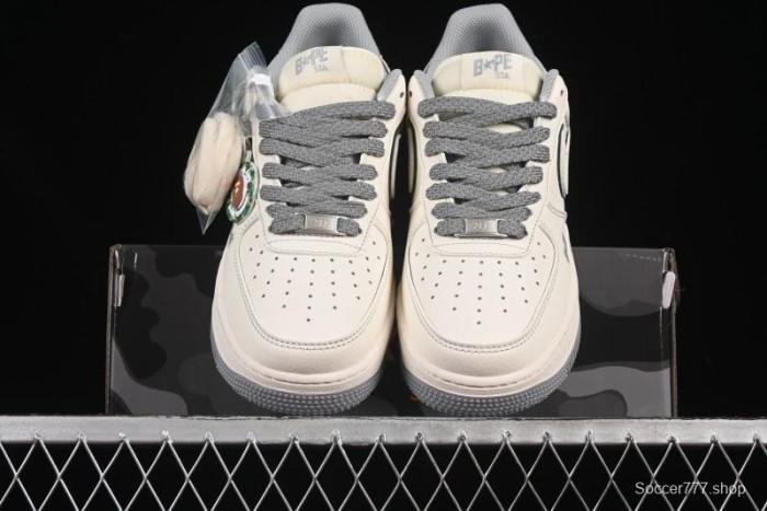 Nike Air Force 1 '07 Low BAPE Collaboration Beige Starry Sky Casual Sneakers - HH7518-065