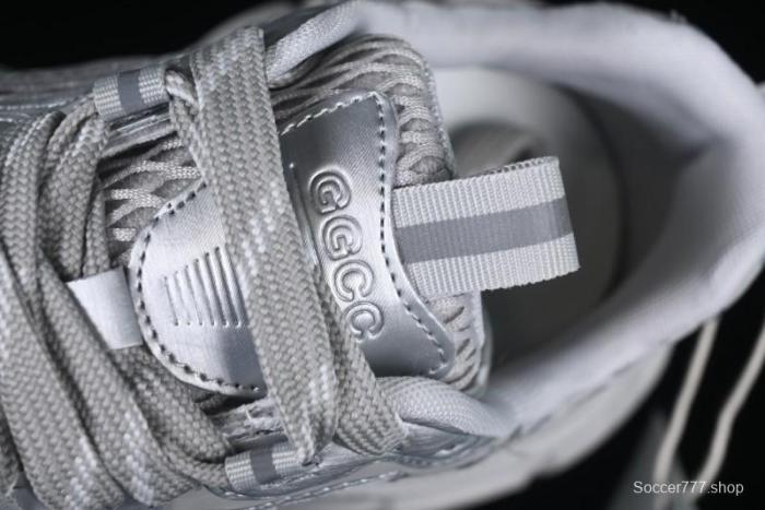 GG-CC Casual Running Shoes with Asymmetrical Design - 5509 Silver