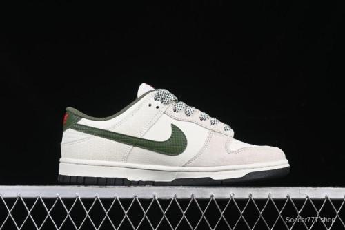 Nike SB Dunk Low UN Collaboration Year of the Snake Limited Edition Green Snake Swoosh Anniversary Custom Low-Top Casual Sneakers - DJ2024-070