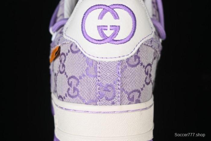 Nike Air Force 1 '07 Low x Gucci Pink Lace-Up Casual Sneakers - BD7700-022