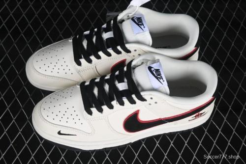 Nike SB Dunk Low Balenciaga Collaboration Off-White Black Hook Anniversary High-End Custom Low-Top Casual Skate Shoes - LW1818-110