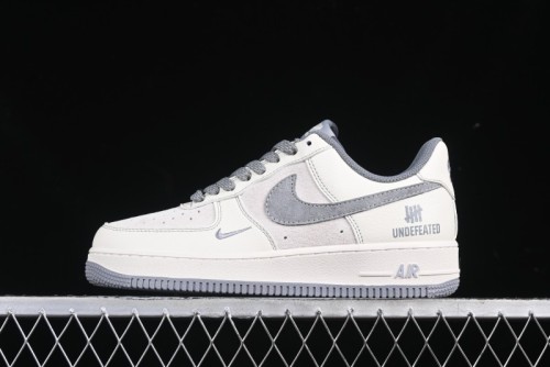 Nike Air Force 1 '07 Low UN Collaboration Pigskin Grey Stitch Low-Top Casual Sneakers - BB7518-018