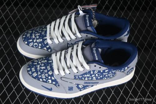 Nike Travis Scott x Fragment Design x Air Jordan 1 Low OG SP AJ1 Retro Sneakers - XS2024-015