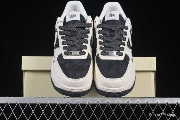 Nike Air Force 1 '07 Low Stussy Collaboration Beige Grey Casual Sneakers - XZ6188-726