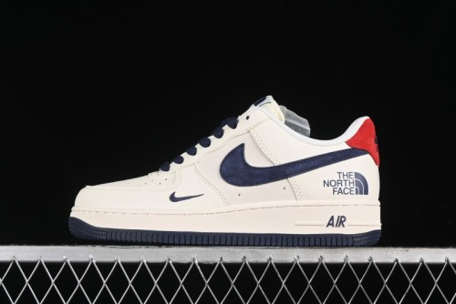 Nike Air Force 1 '07 Low The North Face Collaboration - White Blue Red Casual Sneakers - XZ6188-016