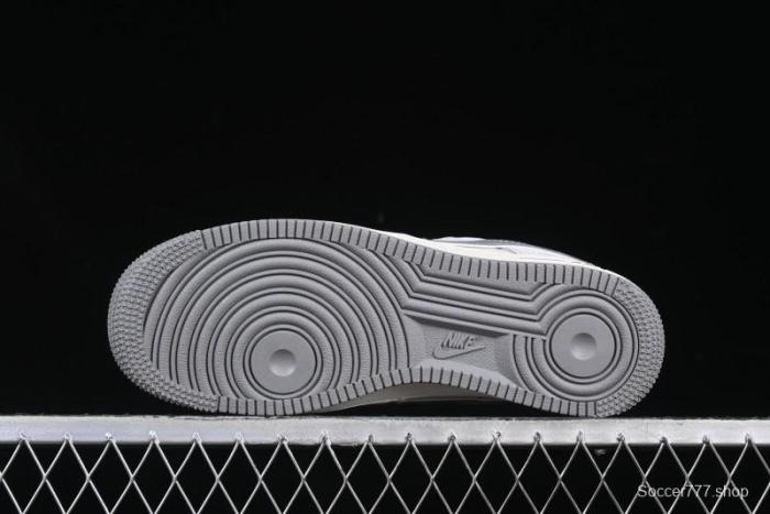 Nike Air Force 1 '07 Low The North Face Collaboration Grey Pigskin Grey Sole Low-Top Casual Sneakers - XZ6188-915