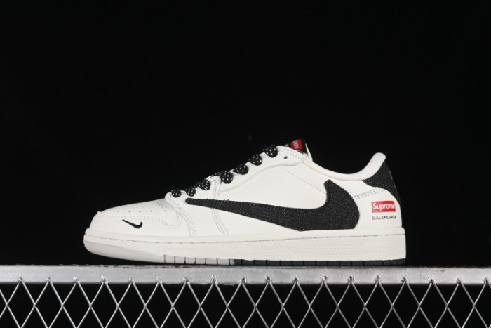 Nike Travis Scott x Fragment Design x Air Jordan 1 Low OG SP AJ1 Supreme Collaboration - JH6088-704