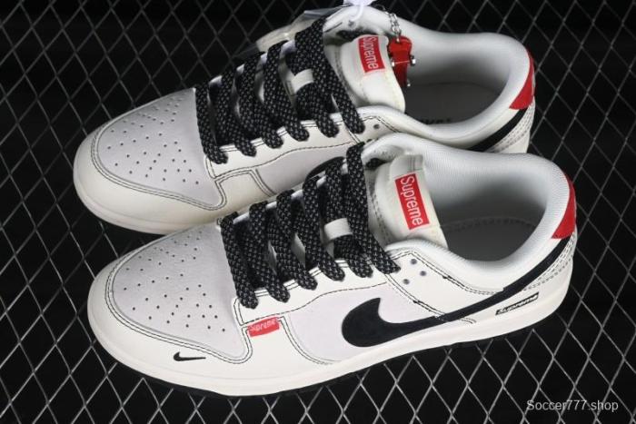 Nike SB Dunk Low Supreme Collaboration Anniversary Customized Low-Top Casual Skate Shoes - BB7518-024