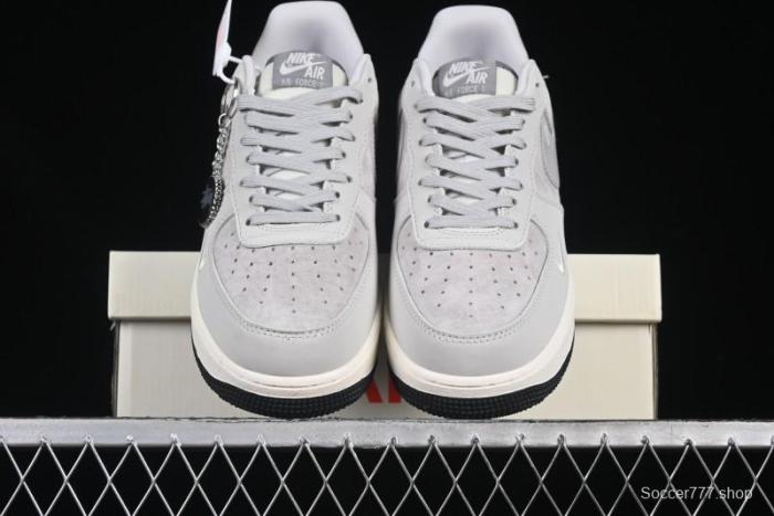 Nike Air Force 1 '07 Low Stussy Collaboration Galaxy Grey Low-Top Casual Sneakers - KK1988-055