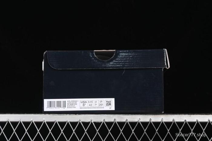 Nike Travis Scott x Fragment Design x Air Jordan 1 Low OG SP AJ1 Retro Sneakers with Stone Pattern - CF3688-029