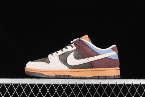 Nike Dunk Low Retro  Love & Peace  Casual Sneakers in Vintage Brown - HQ3459-212