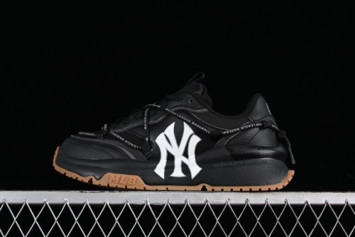 New York Yankees MLB Chunky Runner Lace Lightweight Casual Sneakers - 3ASHCRR3N50BKS