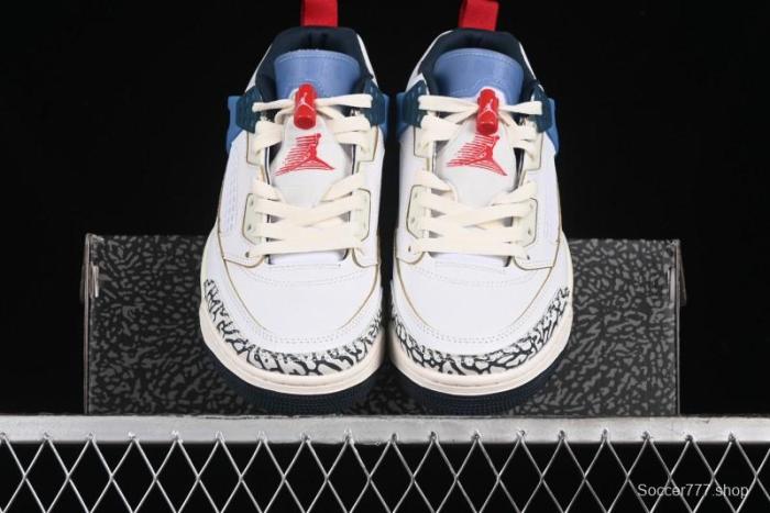 Nike Jordan Spizike Low AJ Hybrid Elements White Blue Culture Casual Sneakers - HM3712-164