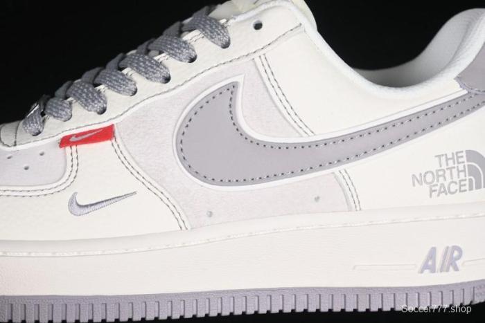 Nike Air Force 1 '07 Low The North Face Collaboration Beige Grey Red Label Casual Sneakers - BB7518-009