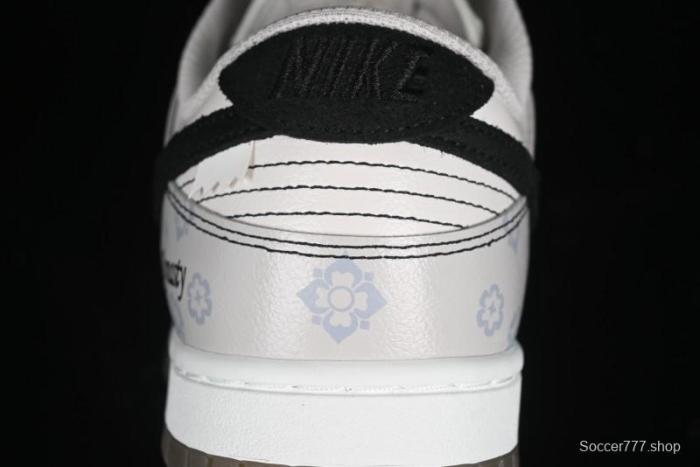 Nike Dunk Low Retro Casual Sneakers with Ancient Tang Print Design - FJ4188-001