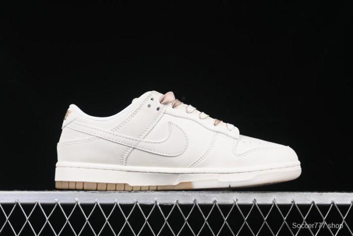 Nike SB Dunk Low Supreme Collaboration Two-Tone Khaki Anniversary High-End Custom Low-Top Casual Skate Shoes - BB8675-111