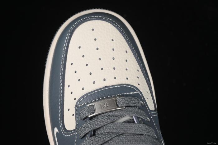 Nike Air Force 1 '07 Low Stussy Collaboration Grey Black Tail Low-Top Casual Sneakers - XS1958-553