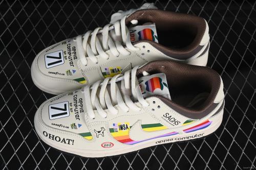 Limited Edition Custom Nike Dunk Low  Apple Retro Tech  - Vintage-Inspired Design